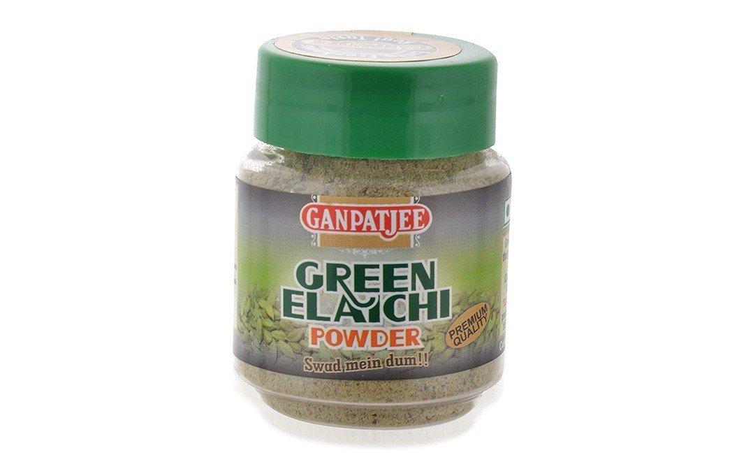 Ganpatjee Green Elaichi Powder    Plastic Bottle  25 grams